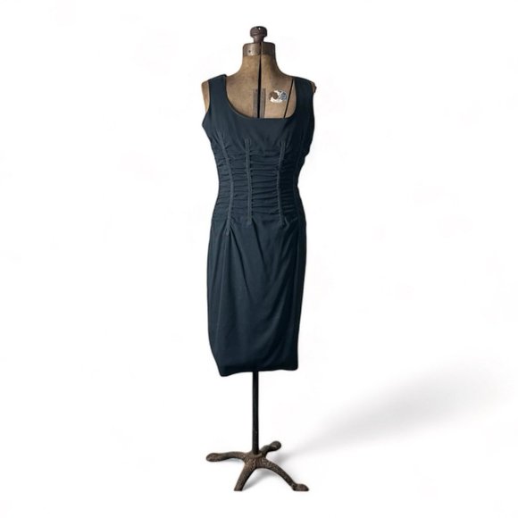 Dolce & Gabbana Dresses & Skirts - D&G Dolce & Gabbana Black Party Cocktail Ruched Dress Size 44/8